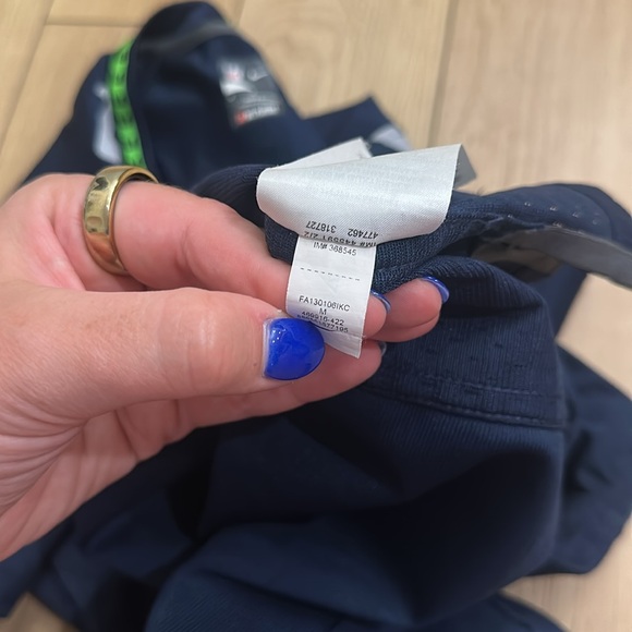 NFL Nike On Field Seattle Seahawks Jersey Blue Medium - Picture 7 of 9